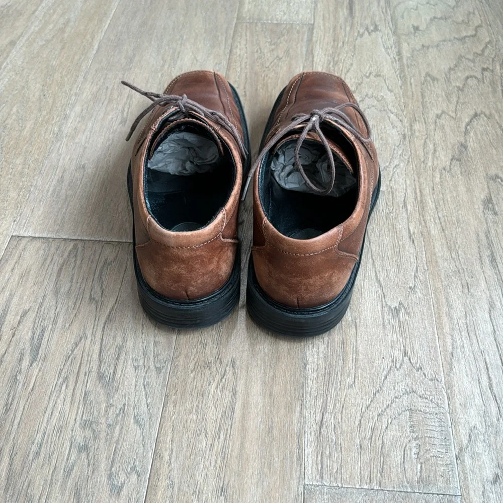 Men’s 9.5 Bostonian Brown Leather Lace-Up Shoes - Picture 4 of 7